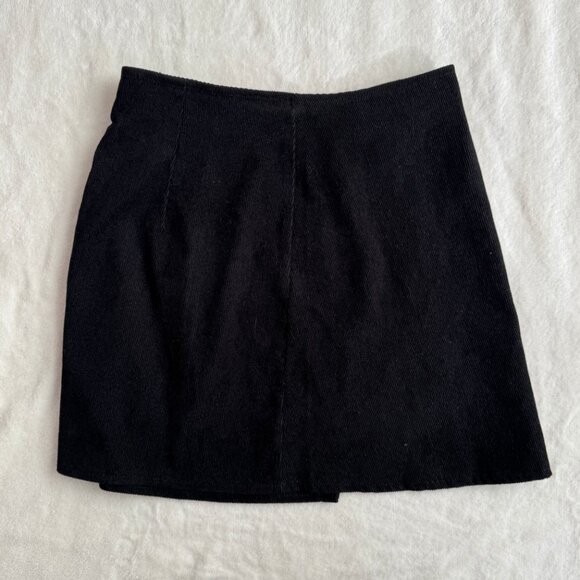 Shein Black Corduroy Chain Mini Skirt - Picture 5 of 7